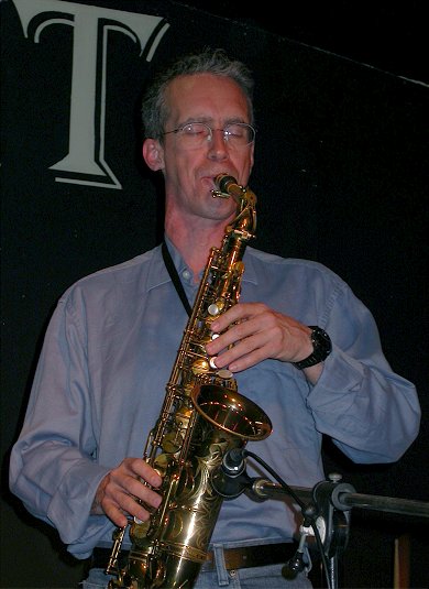 Jazz Sax Player Marc McDonald at the L'Inedit Club, Montpellier, France